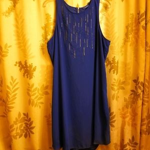Blue Apt 9 Cocktail Dress w Silver Detail